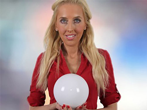 Faith Crystal Ball Reader Pin 4652
